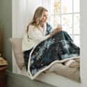 Heated Throw Peacocks Teal