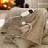 Lyndon Company Sandringham Heated Faux Fur Throw Taupe small