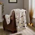 Mixed Dogs Sherpa Throw