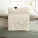 Cable Sherpa Heated Throw Cream