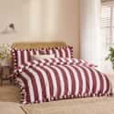 Birdie Stripe Burgundy and Blossom