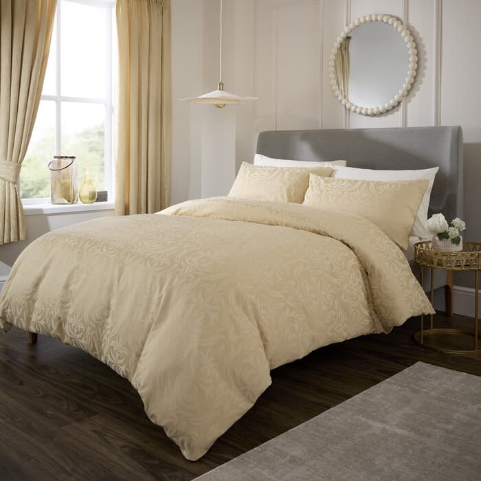 Vantona Damask Jacquard Gold large