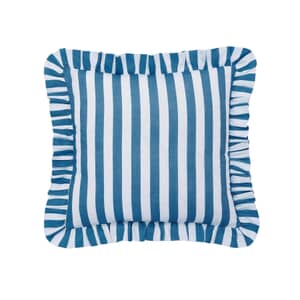 Candy Stripe Cushion Blue