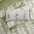 Sanderson National Trust Cobnut Stripe Leaf Green small 9217C