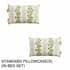 Sanderson National Trust Cobnut Stripe Leaf Green small 9217E