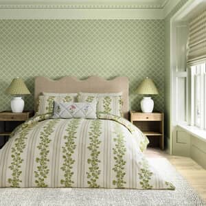 National Trust Cobnut Stripe Leaf Green
