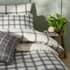 Furn Canberra Check Grey/Natural small 9252A