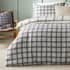Furn Canberra Check Grey/Natural small 9252B