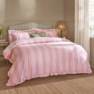 Birdie Stripe Pink and Raspberry