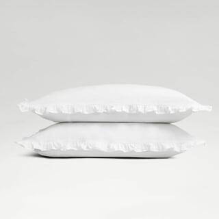 Relaxed Organic Retreat Ruffle White
