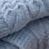 Bianca Cable Knit Throw Blue small 9305B
