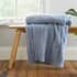 Bianca Cable Knit Throw Blue small