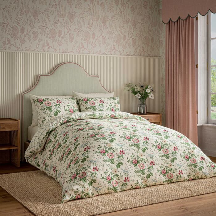 Sanderson Elouise Parchment and Rose large