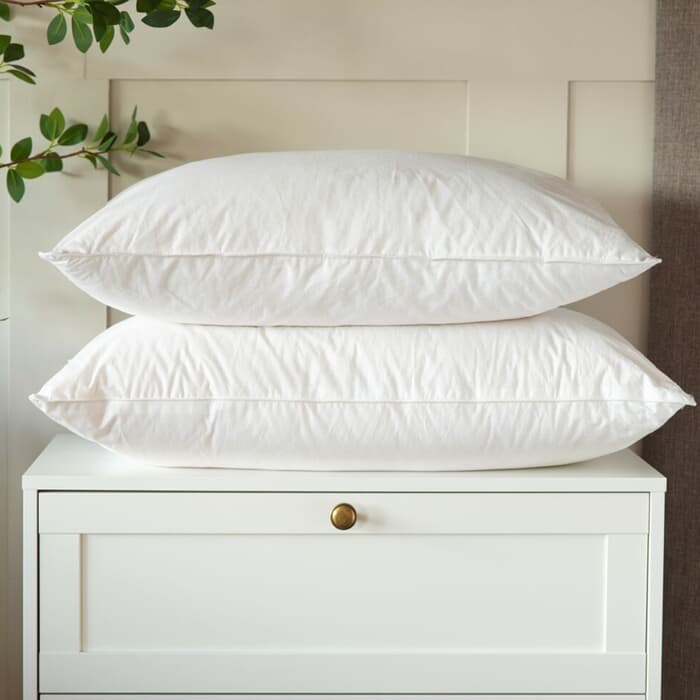 Belledorm Hotel Milled Duck Feather Pillow Pair large