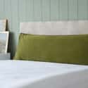 Velvet Bolster Cushion Olive