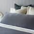 Belledorm Velvet Bolster Cushion Charcoal small 9358A