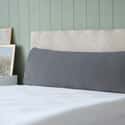 Velvet Bolster Cushion Charcoal