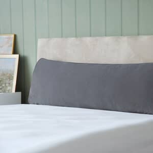 Velvet Bolster Cushion Charcoal
