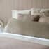 Belledorm Velvet Bolster Cushion Taupe small 9359A