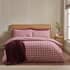 Catherine Lansfield Brushed Gingham Burgandy small 9374A