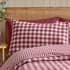 Catherine Lansfield Brushed Gingham Burgandy small 9374C