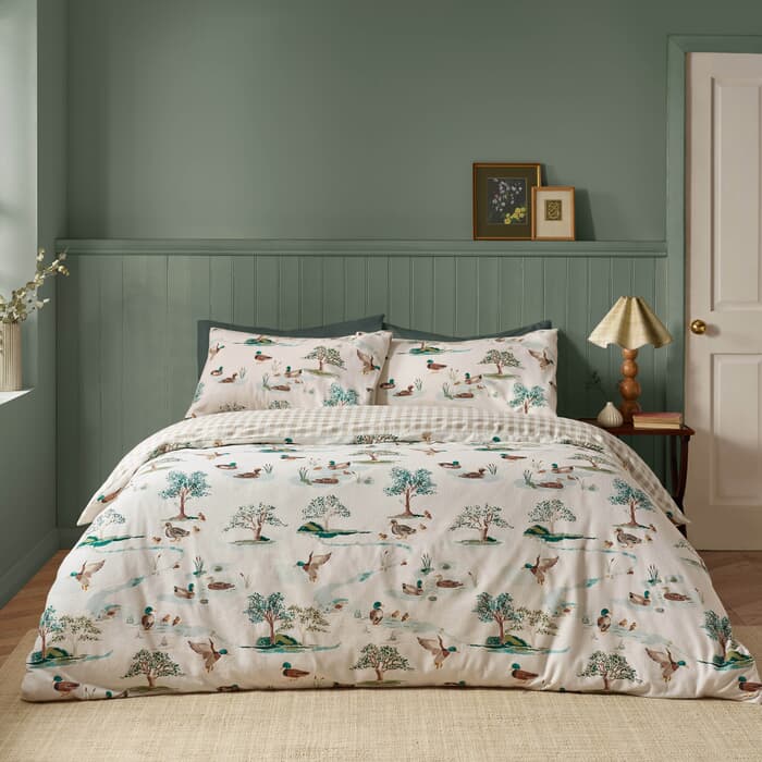 Catherine Lansfield Brushed Mallards Cream large