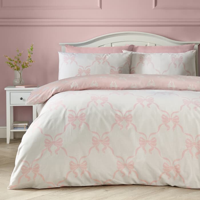 Catherine Lansfield Pretty Bows Pink large