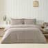 Catherine Lansfield Brushed Stripe Chocolate small 9389A