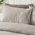 Catherine Lansfield Brushed Stripe Chocolate small 9389B