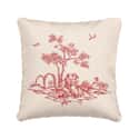 Enchanted Garden Red Cushion