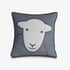 Herdy Hello Velvet Filled Cushion Grey/Pink small 9407B