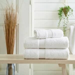 Studio 1846 Plush Towels White