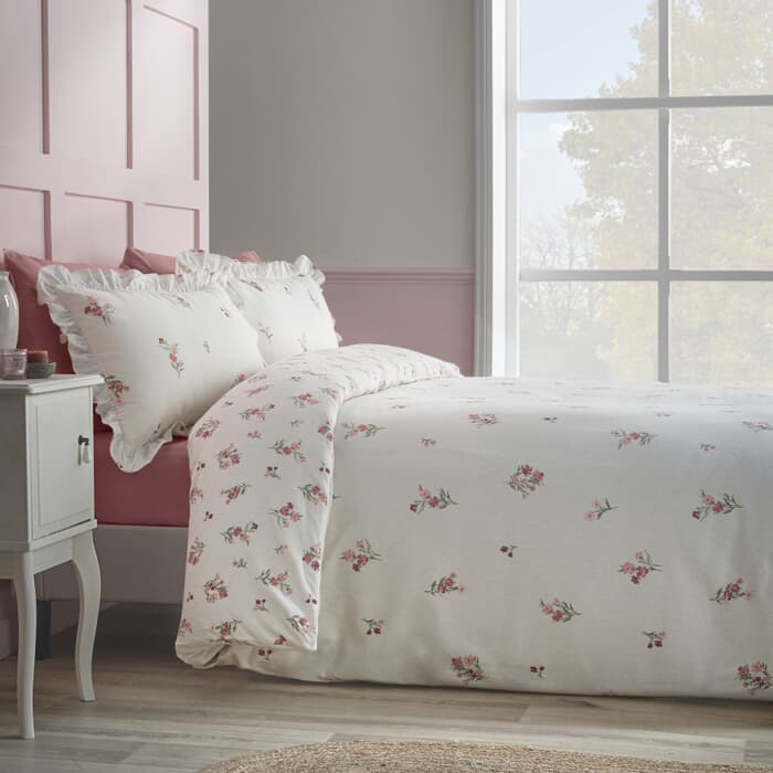 Catherine Lansfield Brushed Ditsy Floral Pink large