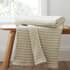 Bianca Cotton Muslin Stripe Throw Green small
