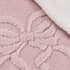 Catherine Lansfield Carved Bow Pink Throw small 9439B