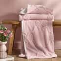 Carved Bow Pink Throw