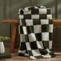 Cosy Soft Checkerboard Green Throw