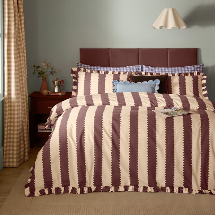 Furn Birdie Stripe Buttermilk and Chocolate large