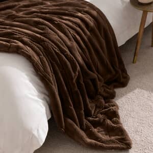 Empress Faux Fur Throw Brown