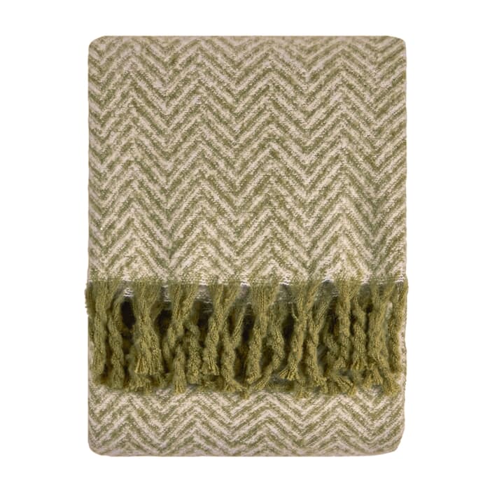 Furn Tweedie Throw Green large