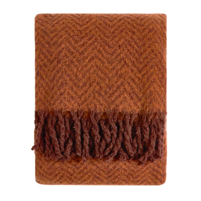 Furn Tweedie Throw Cinnamon large