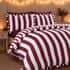 Catherine Lansfield Seersucker Frill Stripe Plum small 9567A