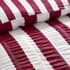 Catherine Lansfield Seersucker Frill Stripe Plum small 9567C