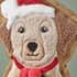 Catherine Lansfield Christmas Dogs Red Cushion small 9573A