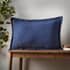 Pineapple Elephant Jaipur Waffle Cushion Navy small