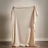 Pineapple Elephant Jaipur Waffle Throw Natural small 9612C