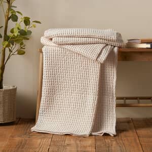 Jaipur Waffle Throw Natural