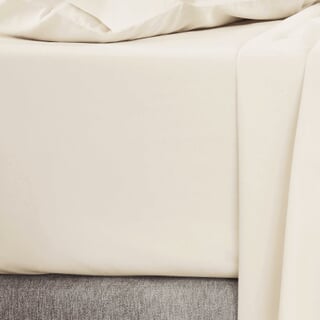 500 Thread Count Sateen Chalk/ Light Cream