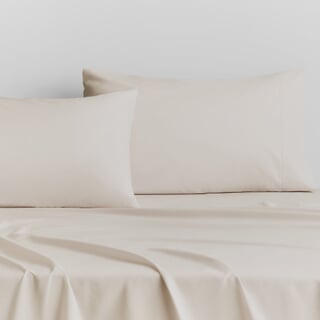500 Thread Count Sateen Chalk/ Light Cream