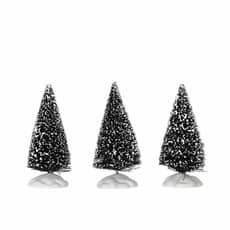 Lemax Christmas Village Bristle Tree Set Of 3 Mini - 04763